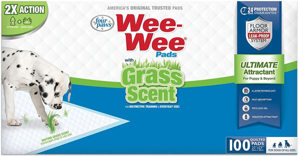 Four Paws Wee Wee Grass Scented Puppy Pads