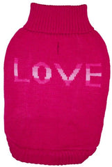 Fashion Pet True Love Dog Sweater Pink