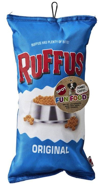 Spot Fun Food Ruffus Chips Plush Dog Toy