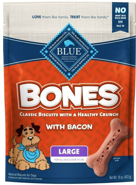 Blue Buffalo Classic Bone Biscuits with Bacon Large