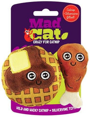 Mad Cat Chicken and Waffles Cat Toy Set