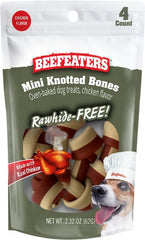 Beefeaters Rawhide Free Mini Knotted Bones Chicken