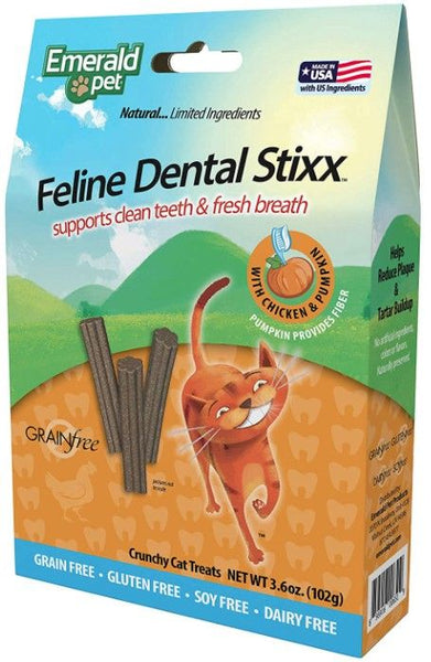 Emerald Pet Feline Dental Stixx Chicken and Pumpkin Recipe