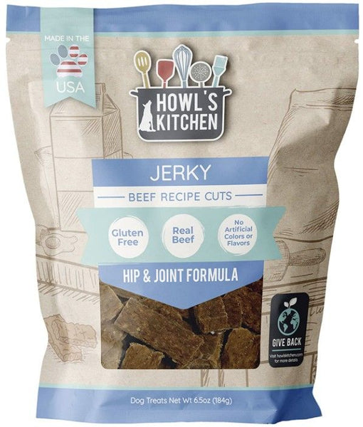 Howls Kitchen Beef Jerky Cuts Hip and Joint Formula