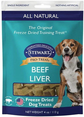 Stewart Freeze Dried Beef Liver Treats Resalable Pouch