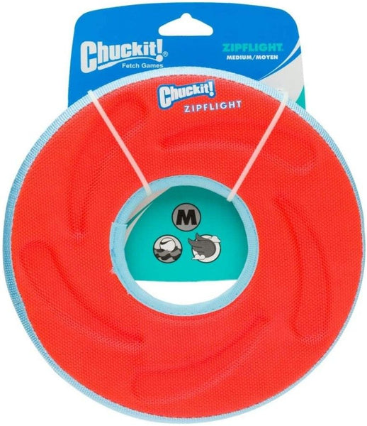 Chuckit Zipflight Amphibious Flying Ring Assorted Colors