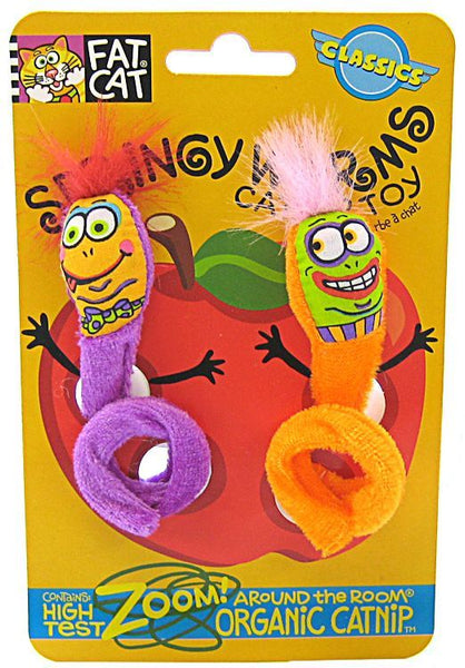 Fat Cat Springy Worm Catnip Toy