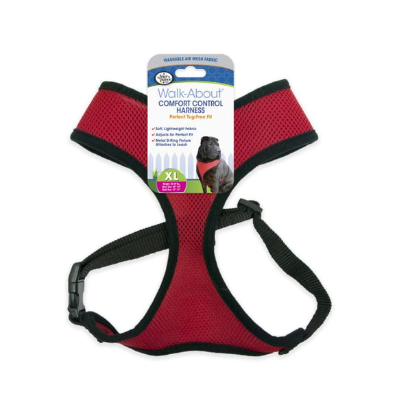 Four Paws Comfort Control Harness Red