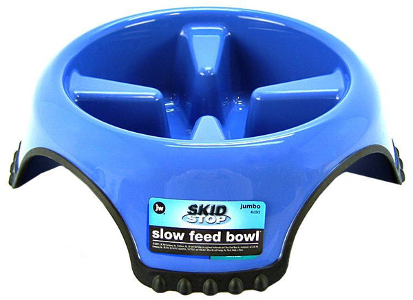 JW Pet Skid Stop Slow Feed Bowl