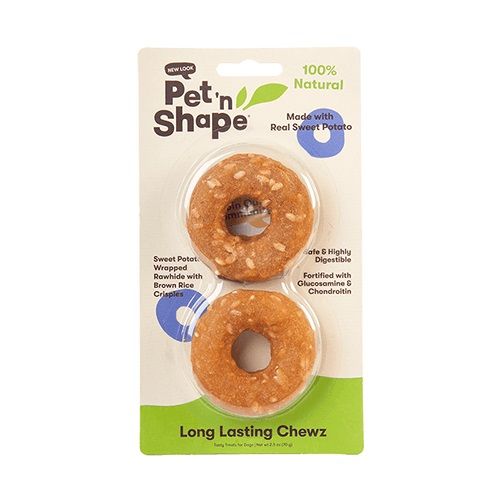 Pet n Shape Long Lasting Chewz 4" Bone Dog Treat Fortified with Glucosamine and Chondroitin