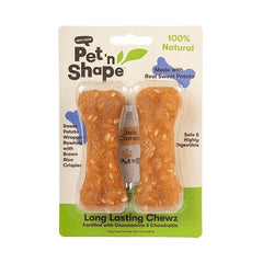 Pet n Shape Long Lasting Chewz 6" Bone Dog Treat Fortified with Glucosamine and Chondroitin