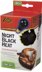 Zilla Night Black Heat Incandescent Bulb for Reptiles