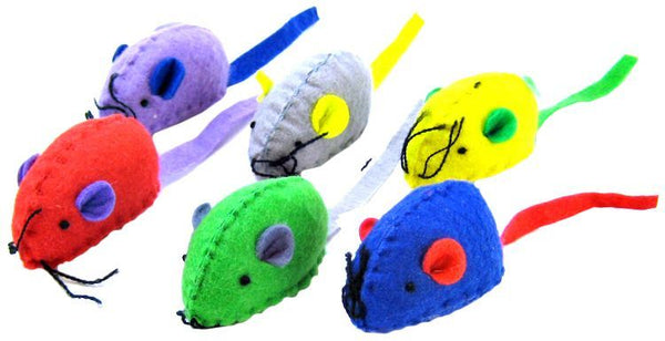 Spot Felt Mice with Catnip Cat Toy