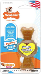 Nylabone Puppy Chew Ring Bone Chicken Flavor Petite