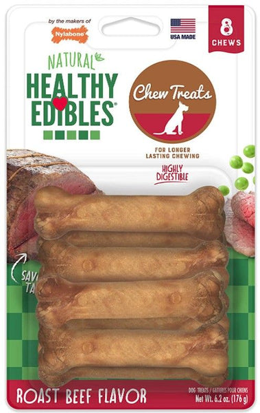 Nylabone Healthy Edibles Chews Roast Beef Petite