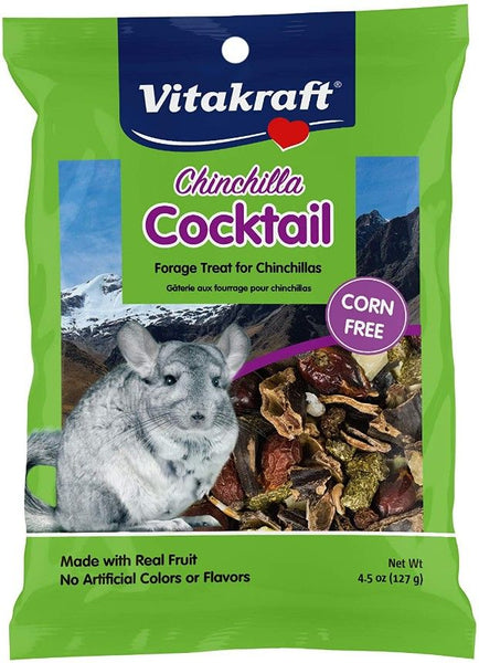 Vitakraft Chinchilla Cocktail Forage Treat Made with Real Fruit