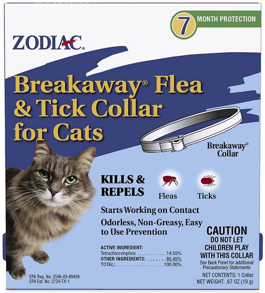 Zodiac Breakaway Flea and Tick Collar for Cats