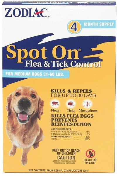 Zodiac Spot On Flea and Tick Control for Large Dogs