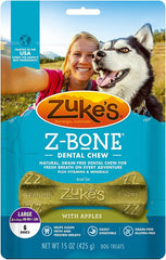 Zukes Z-Bones Dental Chews - Clean Apple Crisp