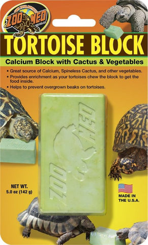 Zoo Med Tortoise Calcium Block with Cactus and Vegetables