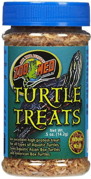 Zoo Med Turtle Treats Whole Krill High Protein Treat for All Turtles