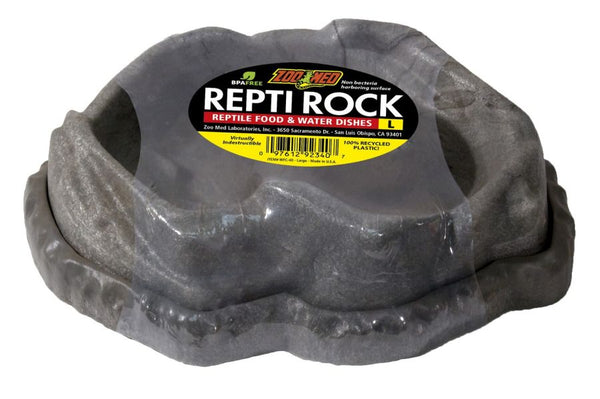 Zoo Med Repti Rock Reptile Food and Water Dishes Assorted Colors