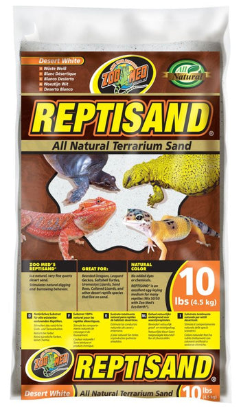 Zoo Med ReptiSand Desert White All Natural Terrarium Sand for Reptiles