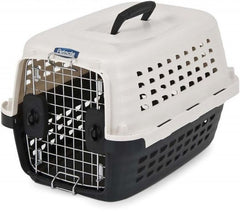 Petmate Compass Kennel Metallic White and Black