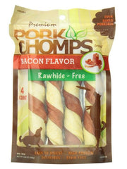 Pork Chomps Bacon Flavor Porkskin Twists Mini