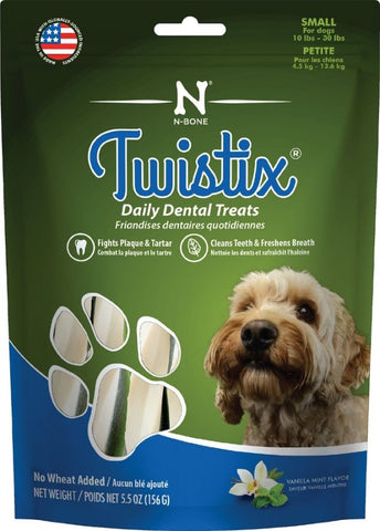 Twistix Vanilla Mint Flavor Dog Treats Large