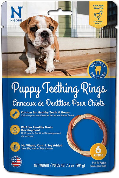 N-Bone Puppy Teething Ring Chicken Flavor