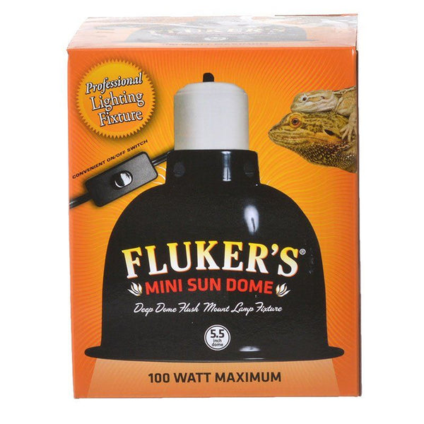 Flukers Mini Sun Dome Lamp Fixture 100 Watt