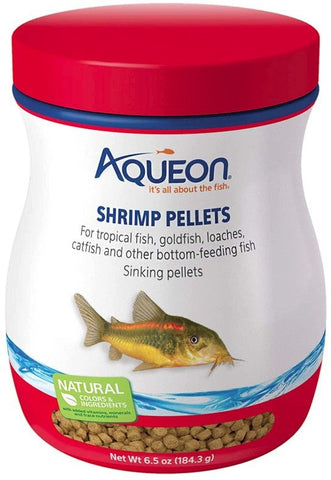 Aqueon Shrimp Pellets Fish Food Sinking Pellets for Tropical Fish and Bottom Feeders