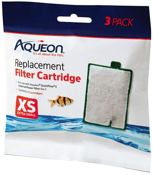 Aqueon Replacement Filter Cartridges for E Internal Power Filter X-Small