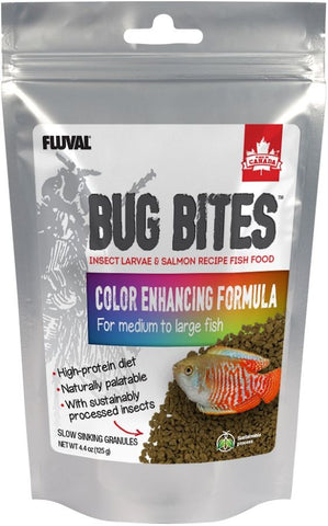 Fluval Bug Bites Color Enhancing Formula for Medium-Large Fish