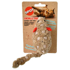 Spot Chenille Chasers Mouse Catnip Toy Assorted Colors