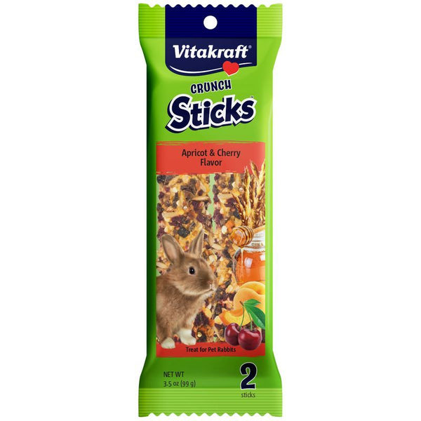 Vitakraft Crunch Sticks Rabbit Treats Apricot and Cherry Flavor