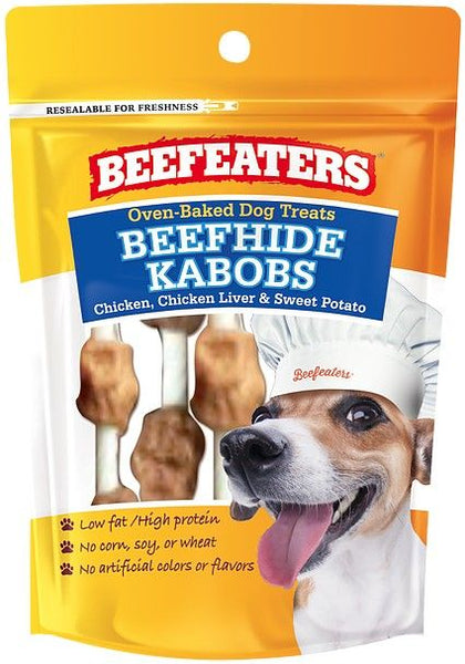 Beefeaters Oven Baked Beefhide Kabobs Dog Treat