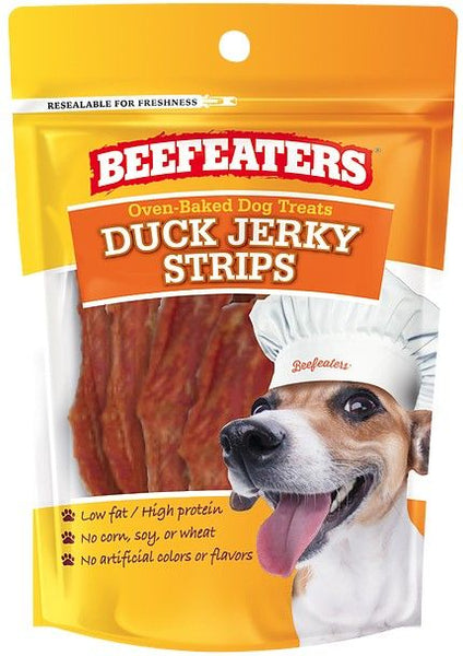 Beefeaters Oven Baked Duck Jerky Strips for Dogs