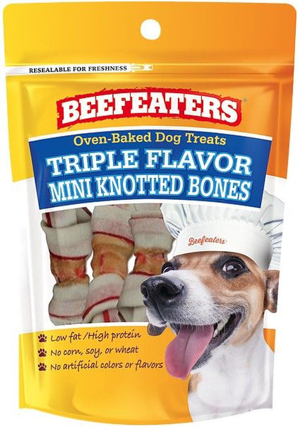 Beefeaters Oven Baked Triple Flavor Mini Knotted Bones