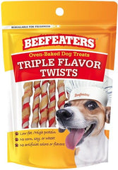 Beefeaters Oven Baked Triple Flavor Twists Dog Treat