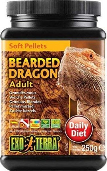 Exo Terra Soft Pellets Adult Bearded Dragon Food