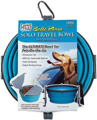 Loving Pets Bella Roma Blue Travel Bowl