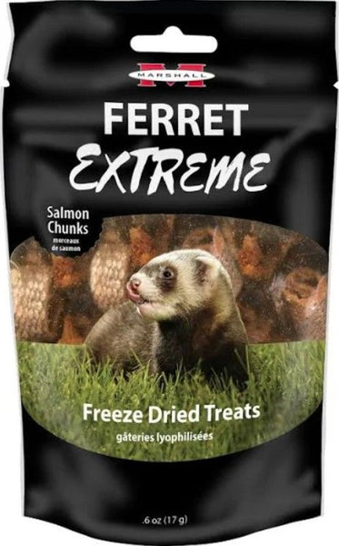 Marshall Ferret Extreme Salmon Chunks Freeze Dried Ferret Treat