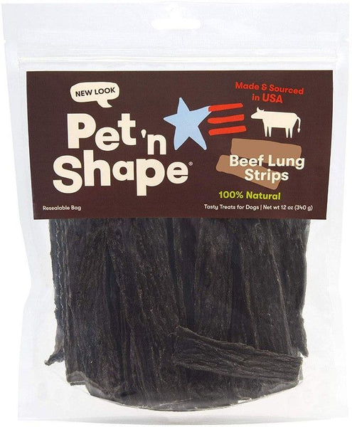 Pet n Shape Natural Beef Lung Strips Dog Treats