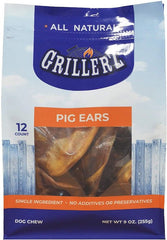 Grillerz All Natural Pig Ears Dog Chew Treats