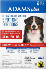 Adams Flea and Tick Prevention Spot On For Dogs 61 to 150 lbs X Large 3 Month Supply