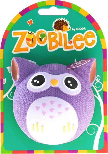 PetMate Booda Zoobilee Latex Owl Fetch Balls Dog Toy