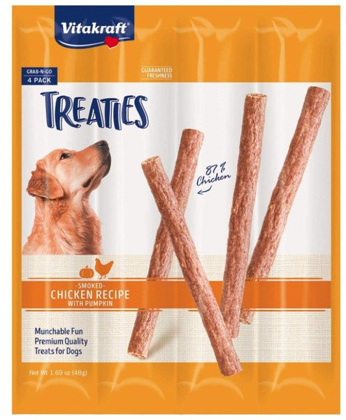 VitaKraft Treaties Smoked Chicken with Pumpkin Grab-n-Go Dog Treats