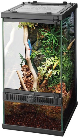 Zilla Front Opening Terrarium with Realistic Rock Foam Background